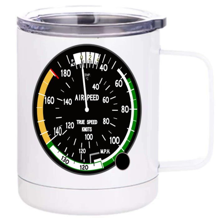 Cockpit Six Dials Flight Simulator Pilot Aircraft Gift Front & Back 12oz Stainless Steel Tumbler Cup