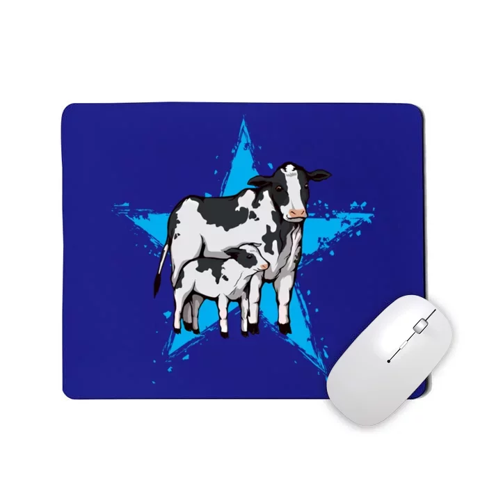 Cow Star Design Cattle Love Lover Cows Gift Mousepad