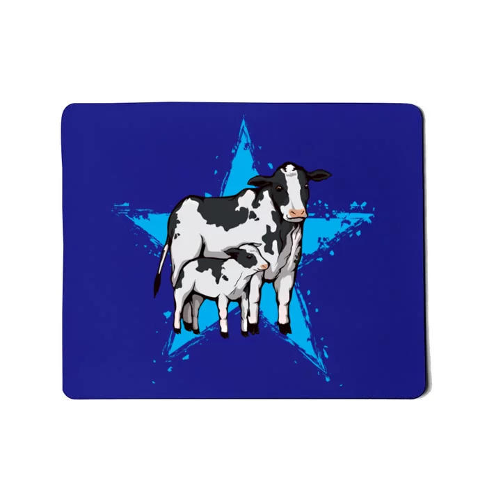 Cow Star Design Cattle Love Lover Cows Gift Mousepad