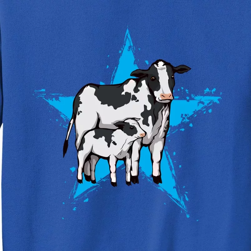 Cow Star Design Cattle Love Lover Cows Gift Tall Sweatshirt