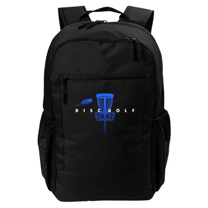 Cool Stylized Disc Golf With Basket And Disc Disk Golf Daily Commute Backpack