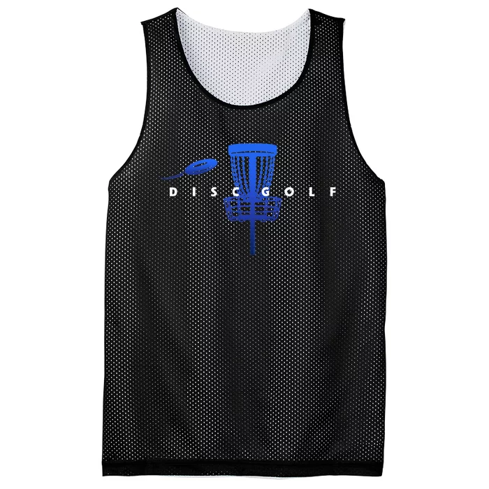 Cool Stylized Disc Golf With Basket And Disc Disk Golf Mesh Reversible Basketball Jersey Tank