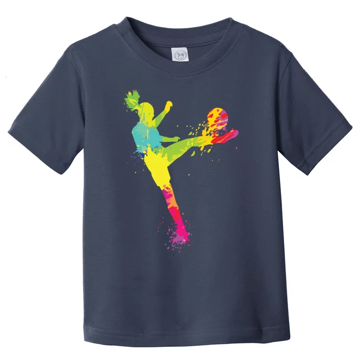 Cool Soccer Design For Women Girl Soccer Player Sport Lover Toddler T-Shirt