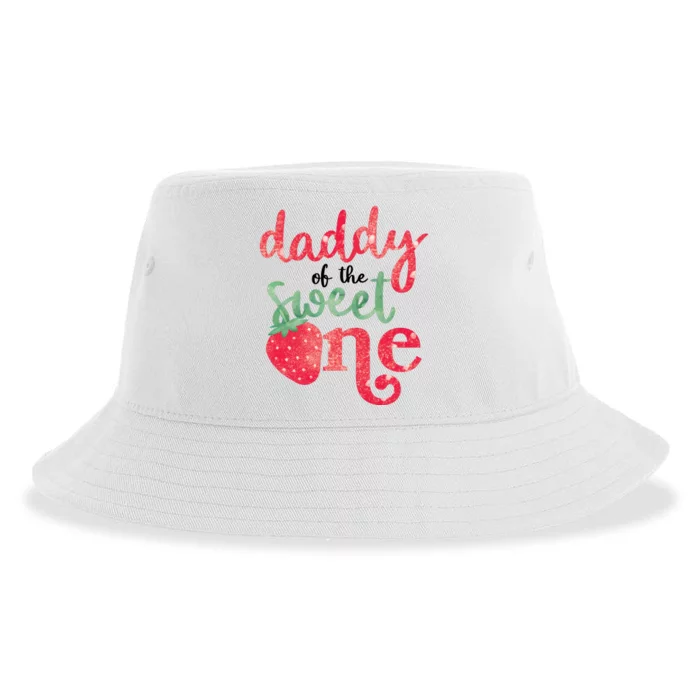 Cute Strawberry Daddy Of The Sweet One Sustainable Bucket Hat