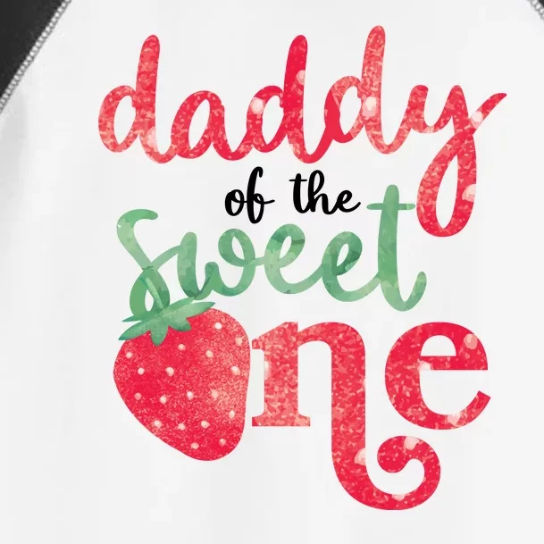 Cute Strawberry Daddy Of The Sweet One Toddler Fine Jersey T-Shirt