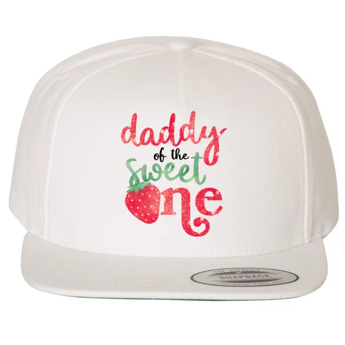 Cute Strawberry Daddy Of The Sweet One Wool Snapback Cap