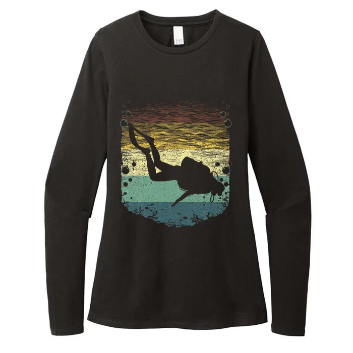 Cool Scuba Diving Art Scuba Dive Diver Womens CVC Long Sleeve Shirt