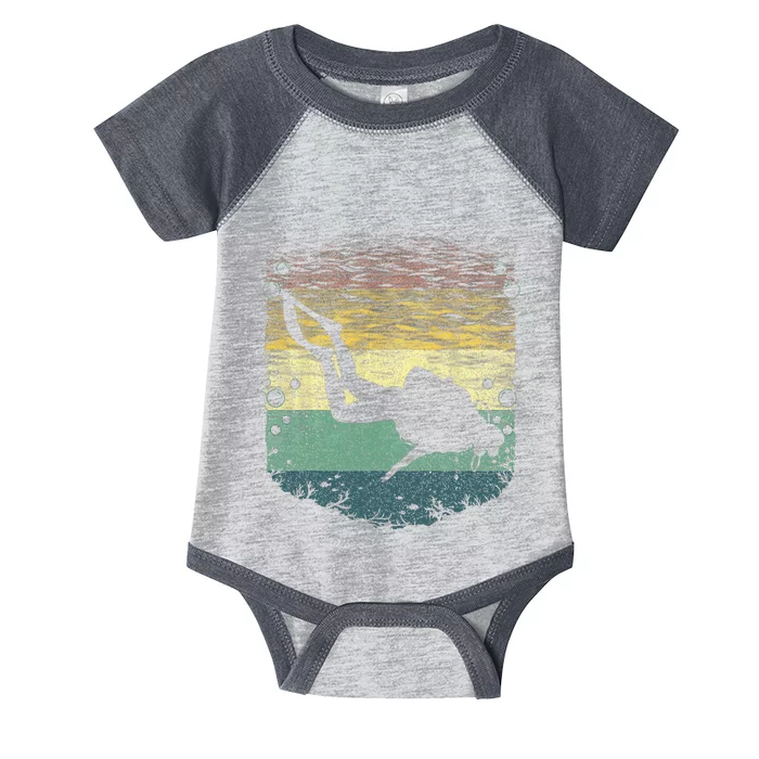 Cool Scuba Diving Art Scuba Dive Diver Infant Baby Jersey Bodysuit