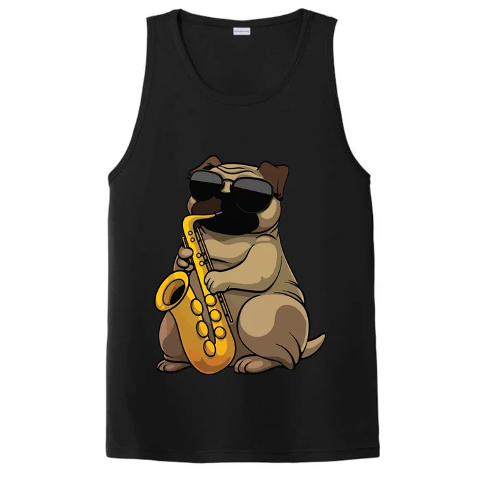 Cute Saxophone Design For Men Women Saxophone Band Player Performance Tank