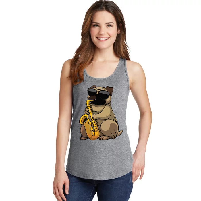 Cute Saxophone Design For Men Women Saxophone Band Player Ladies Essential Tank