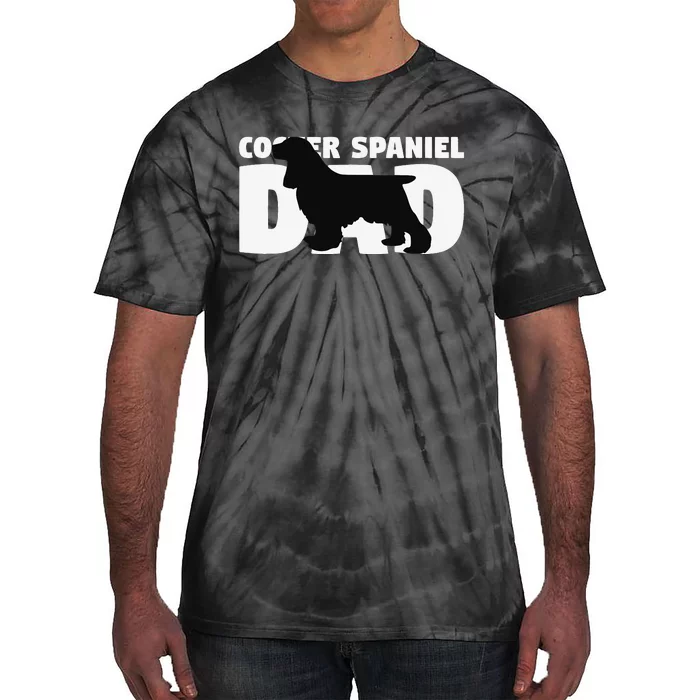 Cocker Spaniel Dad Cocker Spaniel Gift for Dog Father Tie-Dye T-Shirt