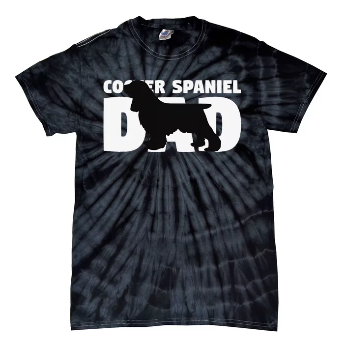 Cocker Spaniel Dad Cocker Spaniel Gift for Dog Father Tie-Dye T-Shirt