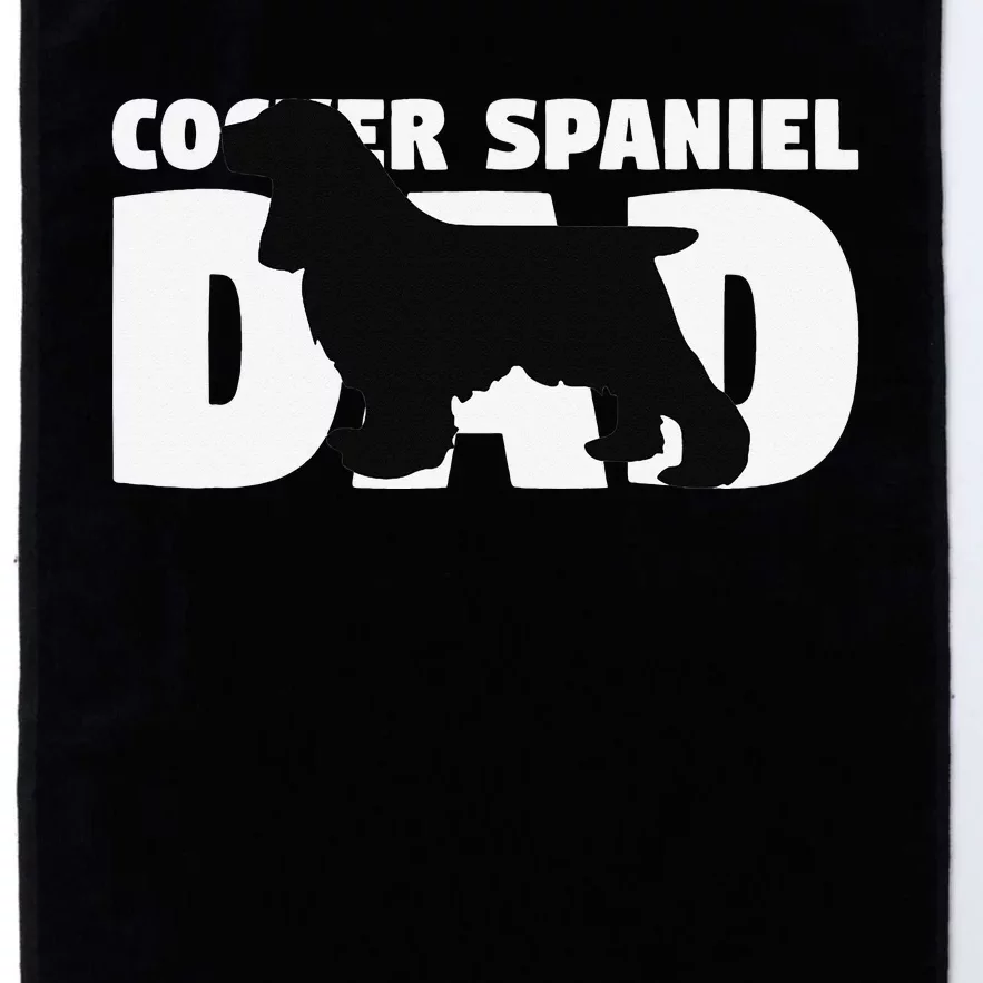 Cocker Spaniel Dad Cocker Spaniel Gift for Dog Father Platinum Collection Golf Towel