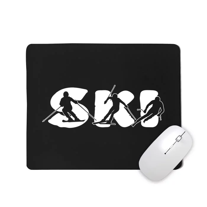 Cool Ski Design For Skier Ski Dad Design Mousepad