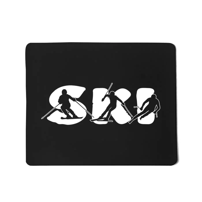 Cool Ski Design For Skier Ski Dad Design Mousepad