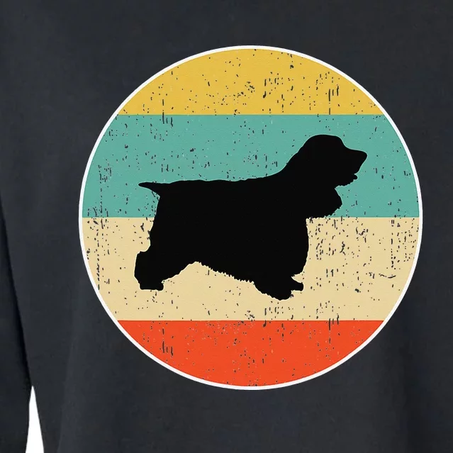 Cocker Spaniel Dog Cropped Pullover Crew