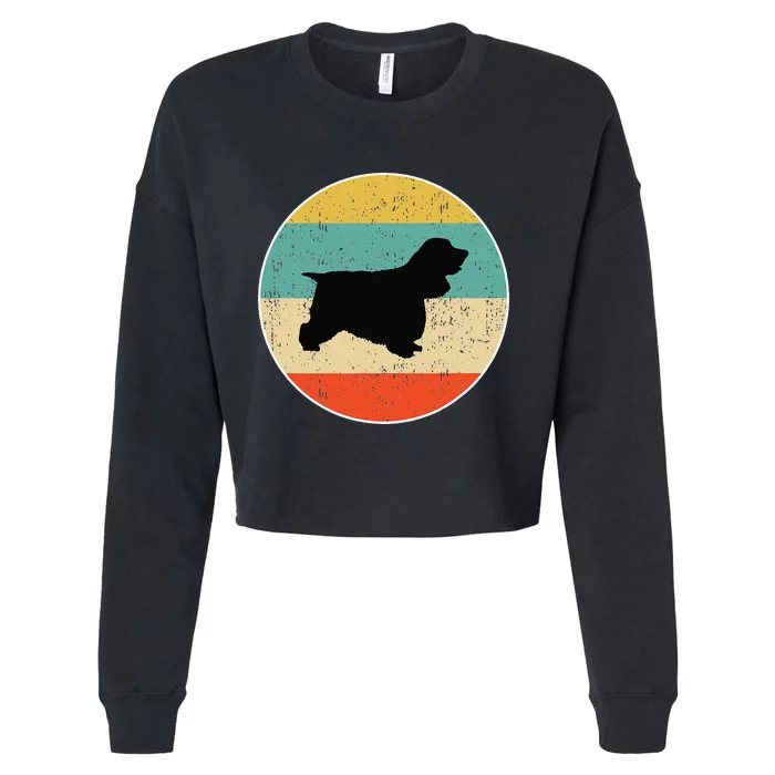 Cocker Spaniel Dog Cropped Pullover Crew