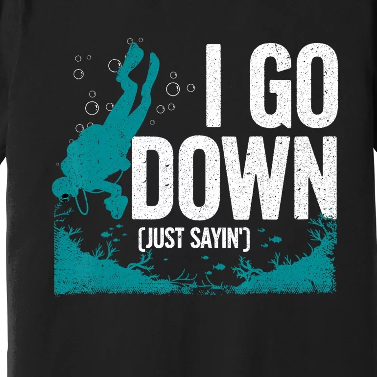 Cute Scuba Diving For Men Women Diving Scuba Diver Premium T-Shirt