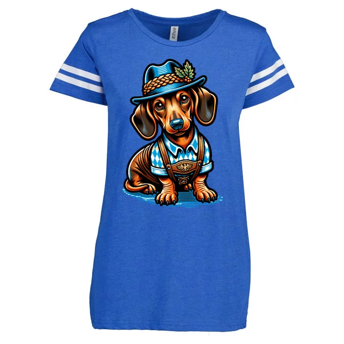 Cute Sausage Dog Ger Oktoberfest Dachshund Lovers Gift Enza Ladies Jersey Football T-Shirt