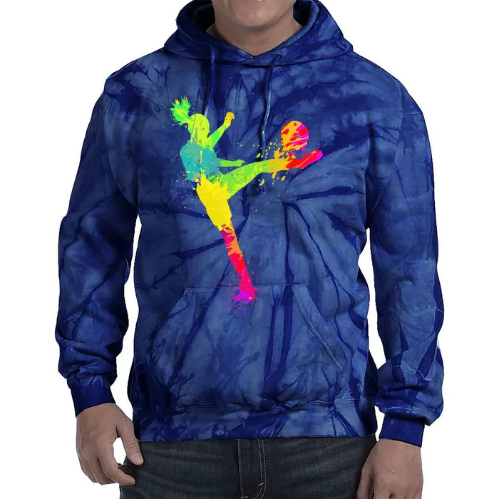 Cool Soccer Design tie dye For  sport Lover Tie Dye Hoodie