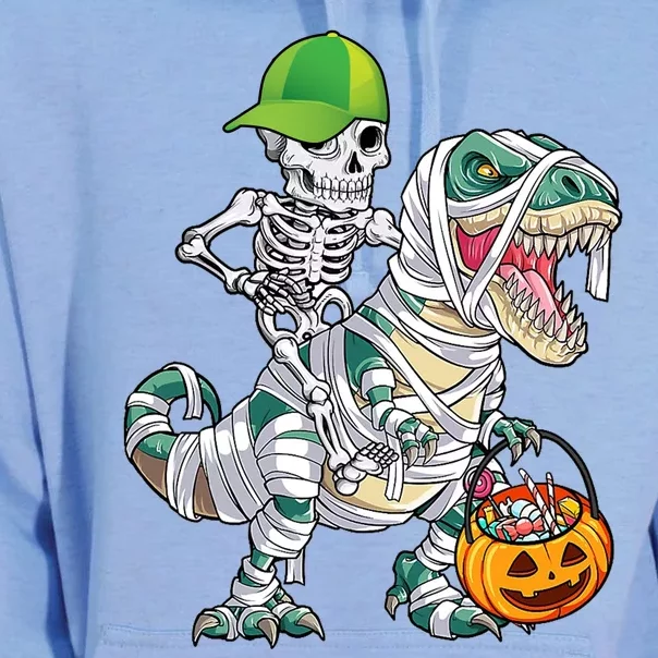 Cool Skeleton Dinosaur Halloween Trick Or Treat Unisex Surf Hoodie