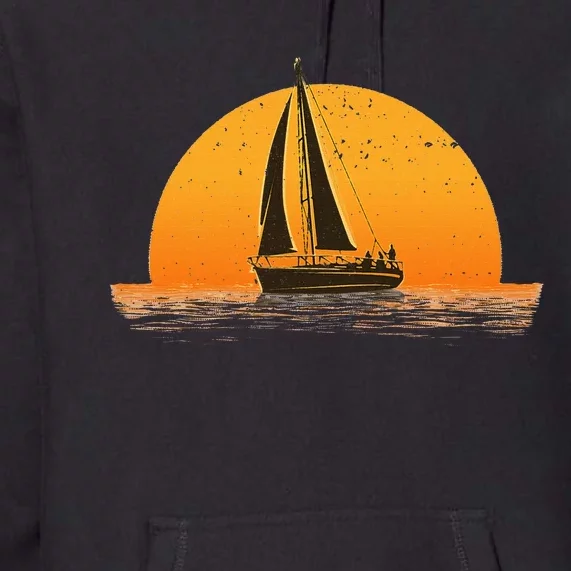 Cute Sailing Design Sailboat Sail Sailing Ship Premium Hoodie