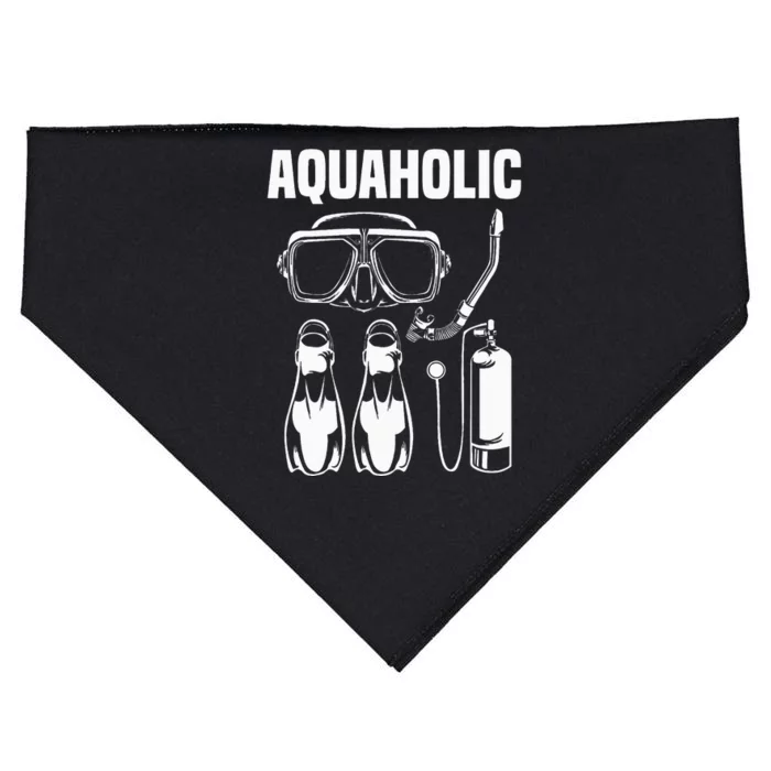 Cool Scuba Diving Themed Design Scuba Dive USA-Made Doggie Bandana