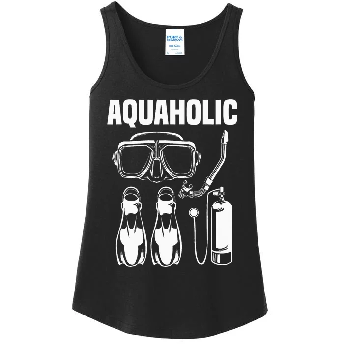 Cool Scuba Diving Themed Design Scuba Dive Ladies Essential Tank