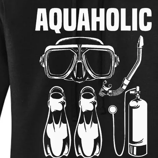 Cool Scuba Diving Themed Design Scuba Dive Women's Pullover Hoodie