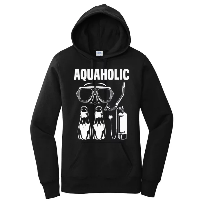 Cool Scuba Diving Themed Design Scuba Dive Women's Pullover Hoodie