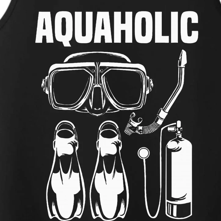 Cool Scuba Diving Themed Design Scuba Dive Performance Tank