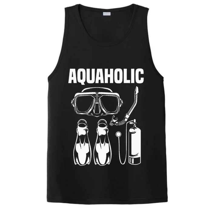 Cool Scuba Diving Themed Design Scuba Dive Performance Tank