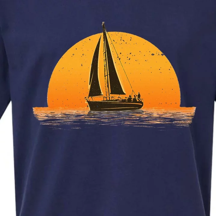 Cute Sailing Design For Women Sailboat Sail Sailing Ship Sueded Cloud Jersey T-Shirt