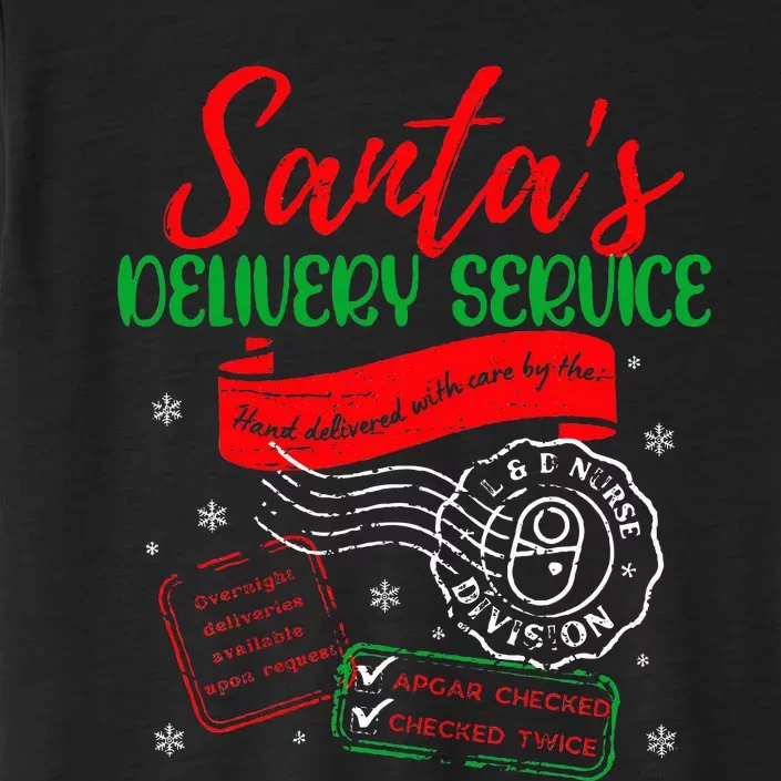 Christmas Santa's Delivery Service L&D Labor Delivery Nurse ChromaSoft Performance T-Shirt