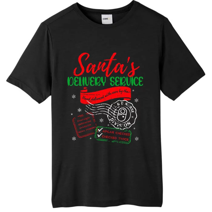 Christmas Santa's Delivery Service L&D Labor Delivery Nurse ChromaSoft Performance T-Shirt