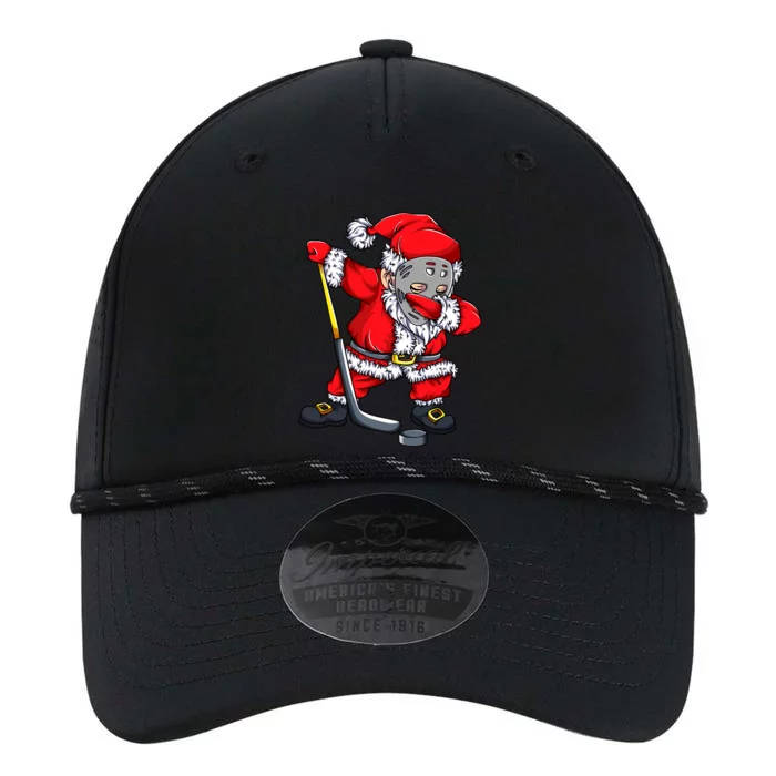 Christmas Santa Dabbing Hockey Player Dab Xmas Gift Performance The Dyno Cap