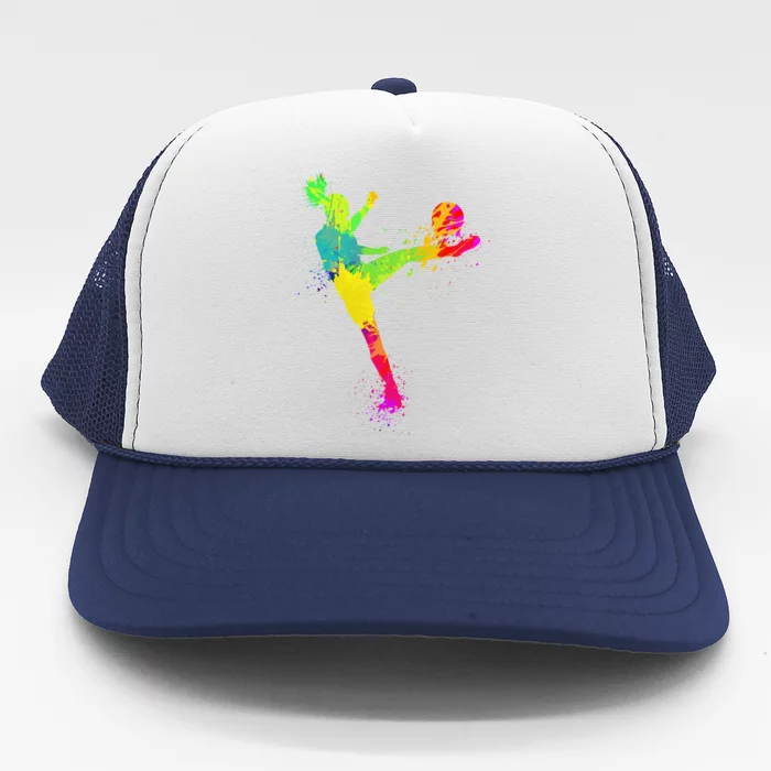 Cool Soccer Design Soccer Player Sport Lover Trucker Hat