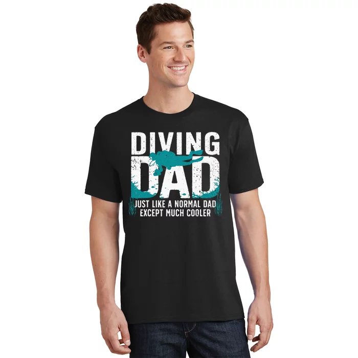 Cool Scuba Diving For Dad Men Ocean Scuba Diver Instructor T-Shirt