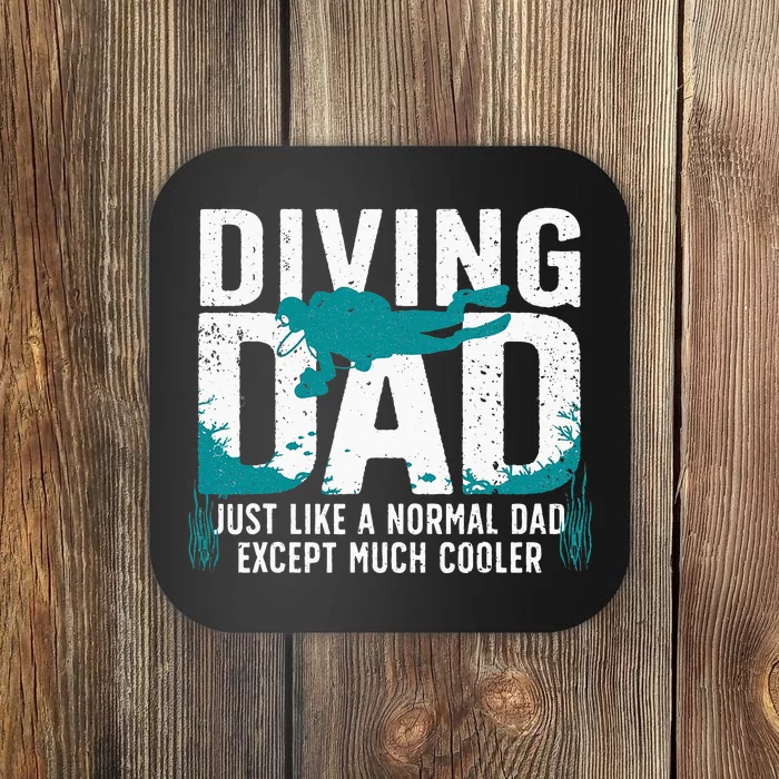 Cool Scuba Diving For Dad Men Ocean Scuba Diver Instructor Coaster