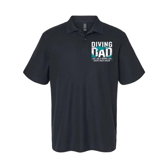 Cool Scuba Diving For Dad Men Ocean Scuba Diver Instructor Softstyle Adult Sport Polo