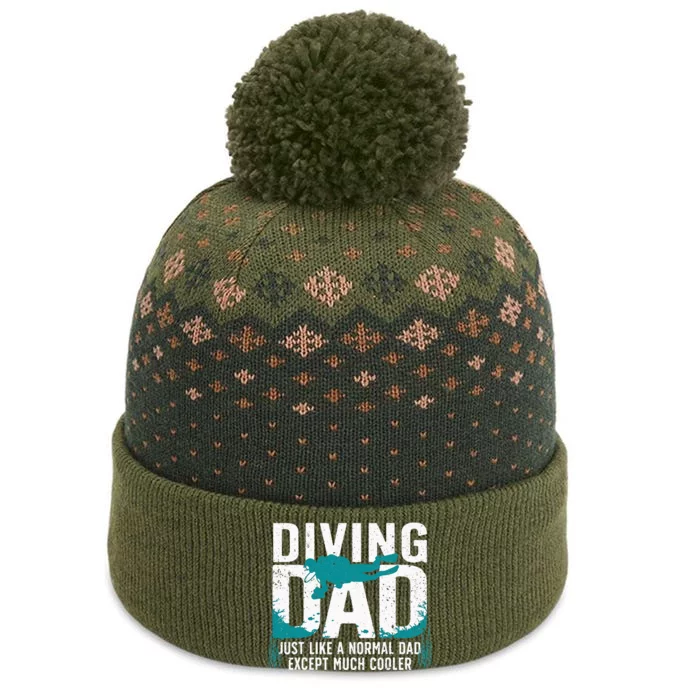 Cool Scuba Diving For Dad Men Ocean Scuba Diver Instructor The Baniff Cuffed Pom Beanie