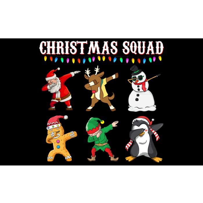 Christmas Squad Dabbing Characters Bumper Sticker