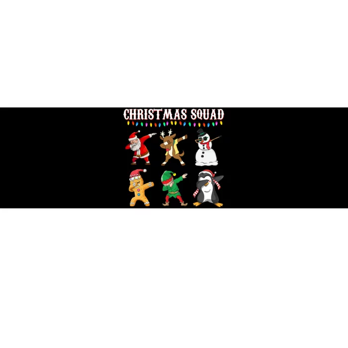 Christmas Squad Dabbing Characters Bumper Sticker