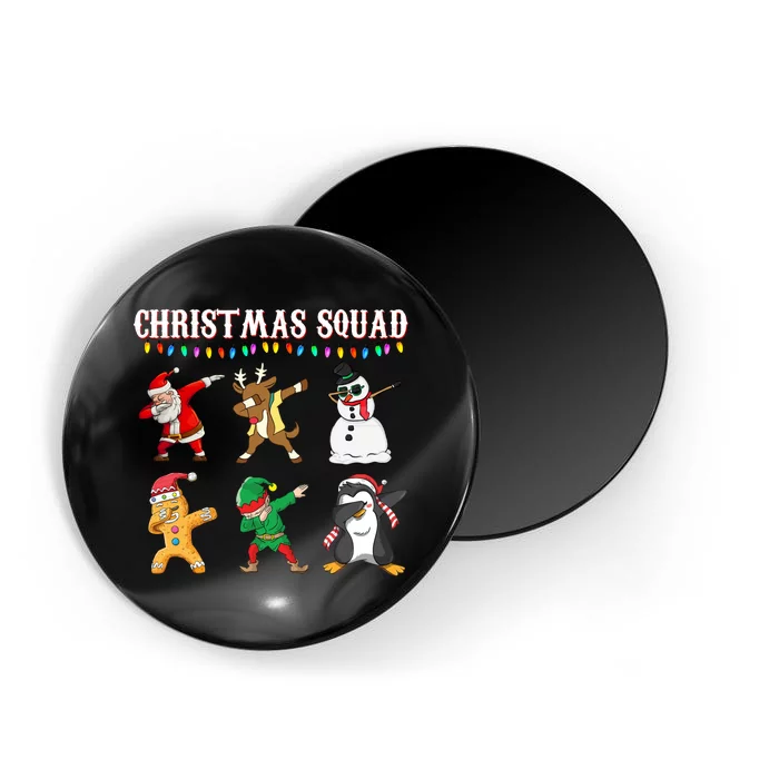 Christmas Squad Dabbing Characters Magnet