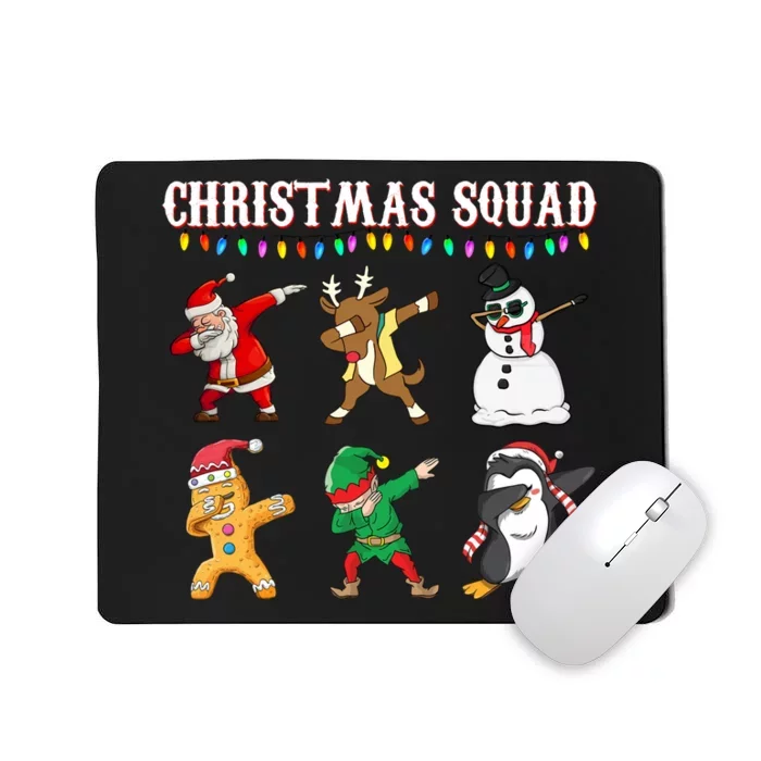 Christmas Squad Dabbing Characters Mousepad