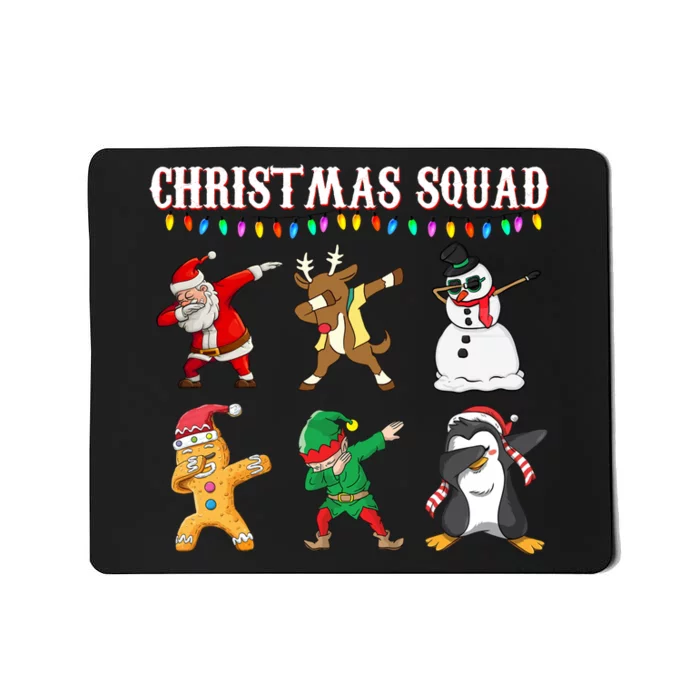 Christmas Squad Dabbing Characters Mousepad