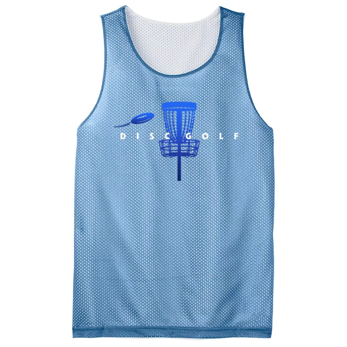 Cool Stylized Disc Golf With Basket And Disc Disk Golf Mesh Reversible Basketball Jersey Tank