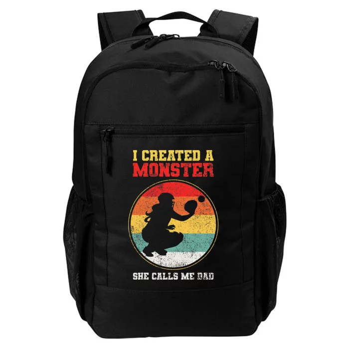 Catcher Softball Dad Fathers Day Daily Commute Backpack