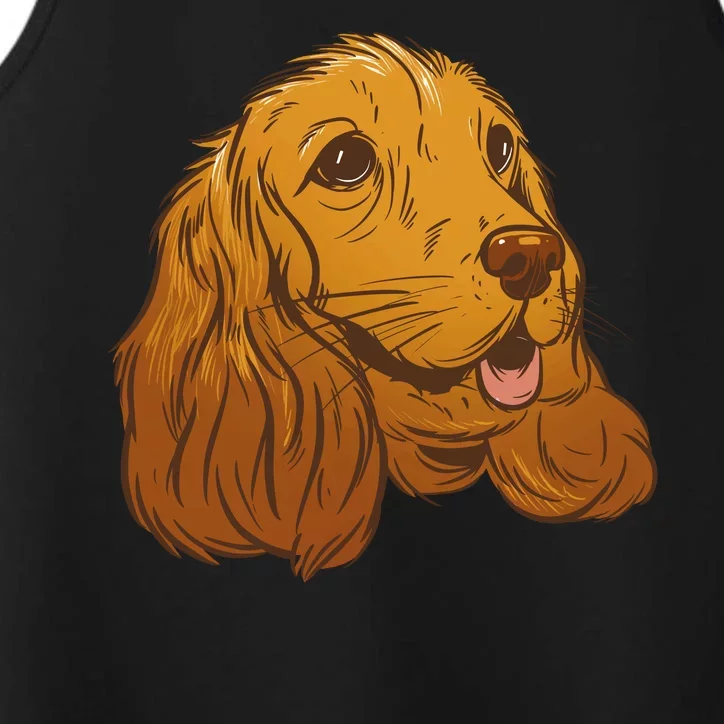 Cocker Spaniel Dog Performance Tank