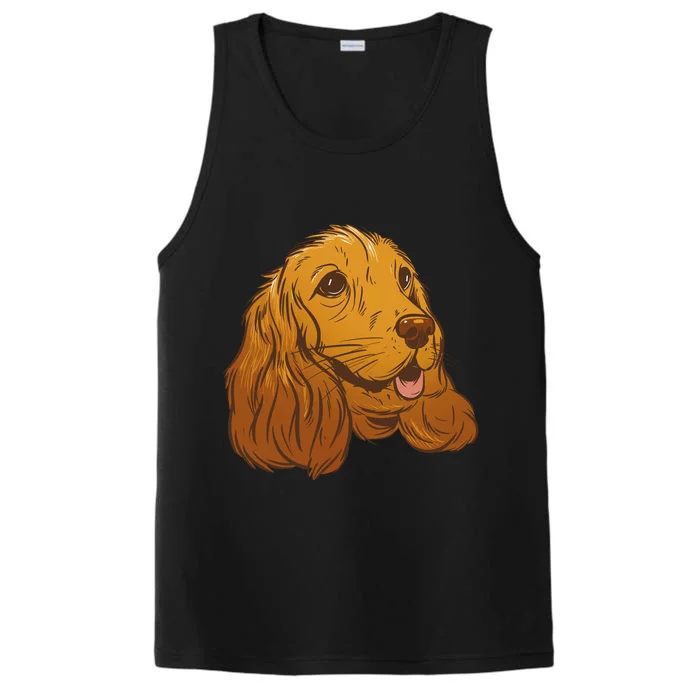 Cocker Spaniel Dog Performance Tank